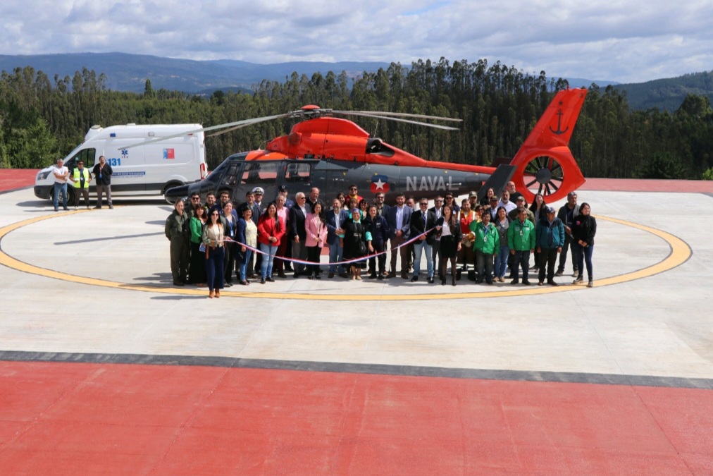 INAUGURAN PUNTO DE POSADA PARA HELICÓPTEROS  EN HOSPITAL INTERCULTURAL DE SAN PABLO